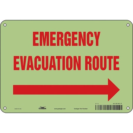 Safety Sign, 7 in Height, 10 in Width, Polyethylene, Vertical Rectangle, English, 465R07 MPN:465R07