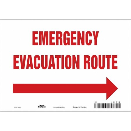 Safety Sign, 7 in Height, 10 in Width, Vinyl, Vertical Rectangle, English, 465R12 MPN:465R12