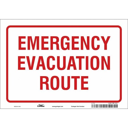 Safety Sign, 7 in Height, 10 in Width, Vinyl, Vertical Rectangle, English, 465R28 MPN:465R28