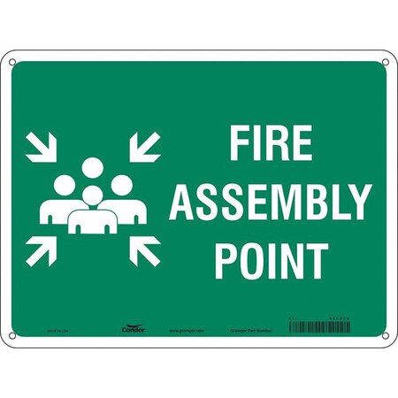 Safety Sign, 18 in Height, 24 in Width, Polyethylene, Horizontal Rectangle, English MPN:465R66