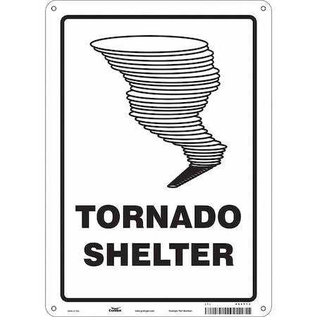 Tornado Shelter, 10 in W x 14 in H, Vertical Rectangle, Aluminum, 465T13 MPN:465T13