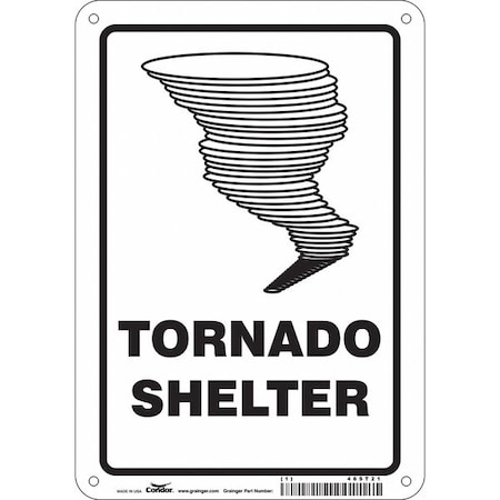 Tornado Shelter, 7 in W x 10 in H, Horizontal Rectangle, Polyethylene, 465T21 MPN:465T21