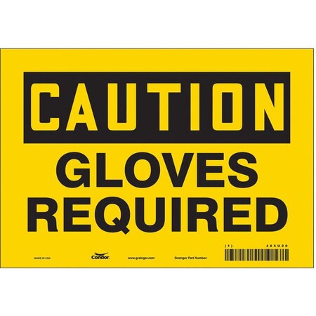 Safety Sign, 7 in Height, 10 in Width, Vinyl, Vertical Rectangle, English, 465U20 MPN:465U20