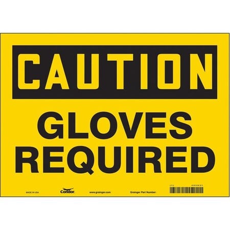 Safety Sign, 10 in Height, 14 in Width, Vinyl, Horizontal Rectangle, English, 465U21 MPN:465U21
