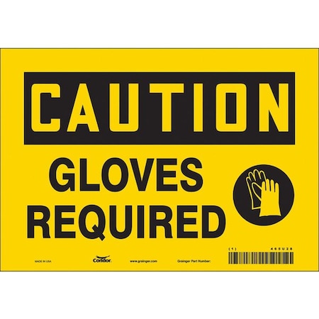 Safety Sign, 7 in Height, 10 in Width, Vinyl, Vertical Rectangle, English, 465U28 MPN:465U28
