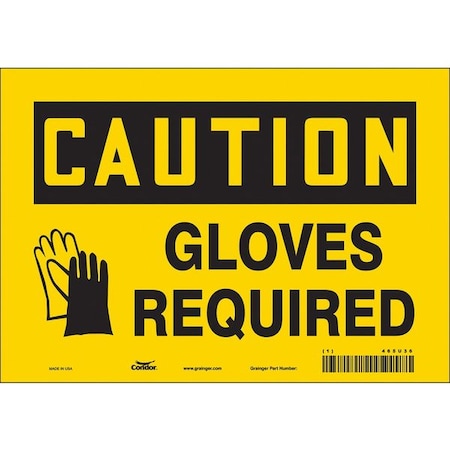 Safety Sign, 7 in Height, 10 in Width, Vinyl, Vertical Rectangle, English, 465U36 MPN:465U36
