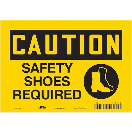 Safety Sign, 7 in Height, 10 in Width, Vinyl, Vertical Rectangle, English, 465V03 MPN:465V03