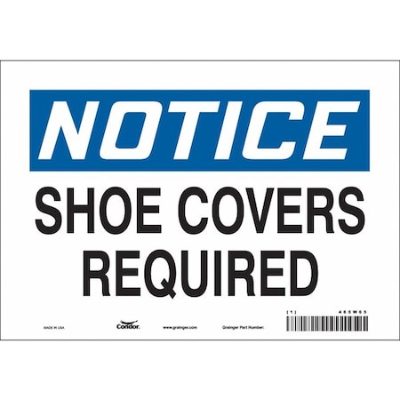 Safety Sign, 7 in Height, 10 in Width, Vinyl, Vertical Rectangle, English, 465W65 MPN:465W65