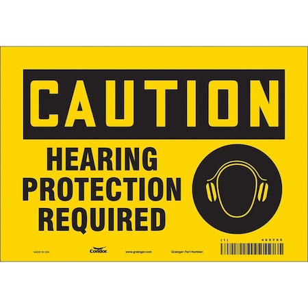 Safety Sign, 7 in Height, 10 in Width, Vinyl, Vertical Rectangle, English, 465Y65 MPN:465Y65