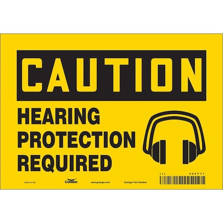 Safety Sign, 7 in Height, 10 in Width, Vinyl, Vertical Rectangle, English, 465Y71 MPN:465Y71