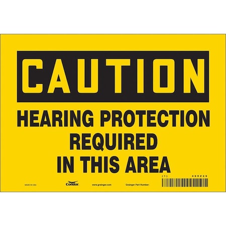 Safety Sign, 7 in Height, 10 in Width, Vinyl, Vertical Rectangle, English, 465Z29 MPN:465Z29