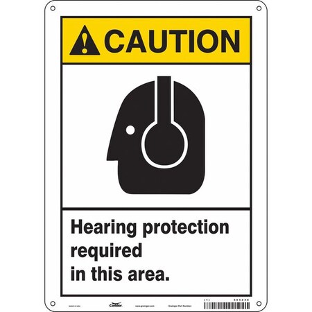 Safety Sign, 14 in Height, 10 in Width, Aluminum, Vertical Rectangle, English, 465Z48 MPN:465Z48
