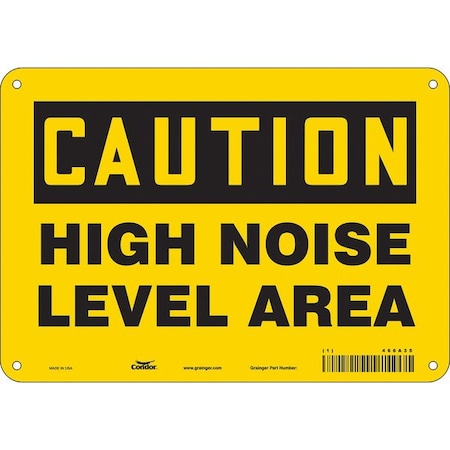 Safety Sign, 7 in Height, 10 in Width, Polyethylene, Vertical Rectangle, English, 466A35 MPN:466A35