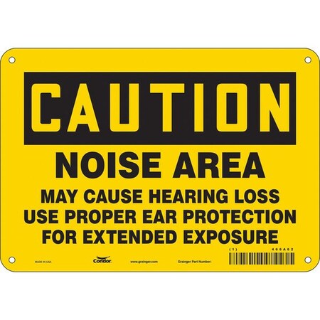 Safety Sign, 7 in Height, 10 in Width, Vinyl, Vertical Rectangle, English, 466A62 MPN:466A62