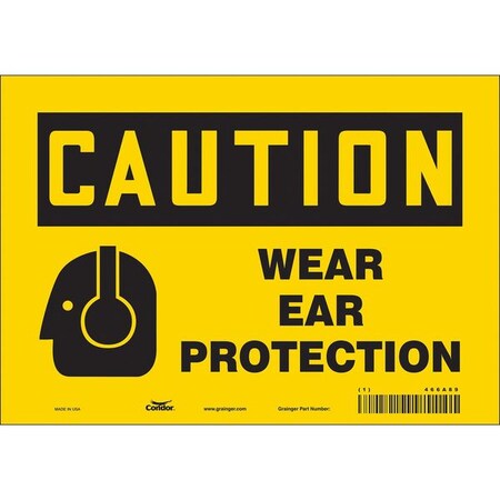 Safety Sign, 7 in Height, 10 in Width, Vinyl, Vertical Rectangle, English, 466A89 MPN:466A89