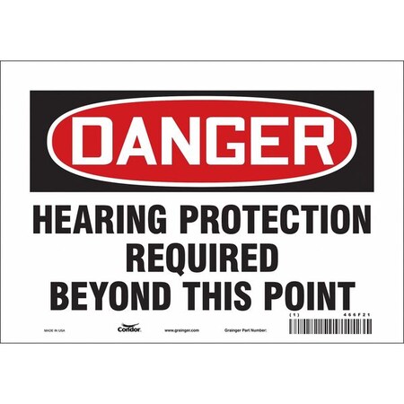 Safety Sign, 7 in Height, 10 in Width, Vinyl, Vertical Rectangle, English, 466F21 MPN:466F21