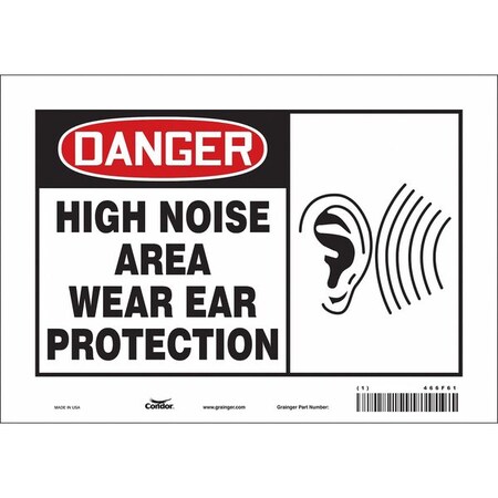 Safety Sign, 7 in Height, 10 in Width, Vinyl, Vertical Rectangle, English, 466F61 MPN:466F61