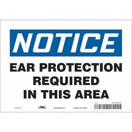 Safety Sign, 7 in Height, 10 in Width, Vinyl, Vertical Rectangle, English, 466G26 MPN:466G26