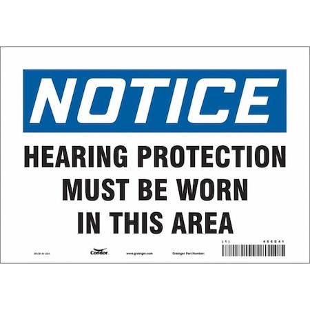 Safety Sign, 7 in Height, 10 in Width, Vinyl, Vertical Rectangle, English, 466G41 MPN:466G41