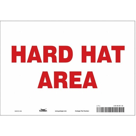Safety Sign, 7 in Height, 10 in Width, Vinyl, Vertical Rectangle, English, 466K14 MPN:466K14