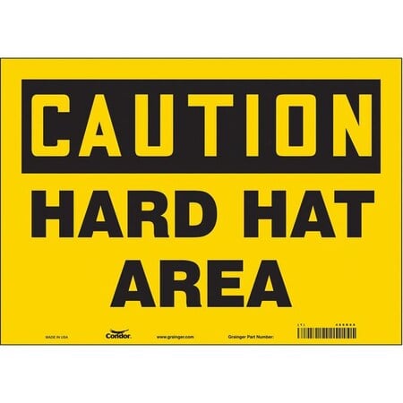 Safety Sign, 10 in Height, 14 in Width, Vinyl, Horizontal Rectangle, English, 466K66 MPN:466K66