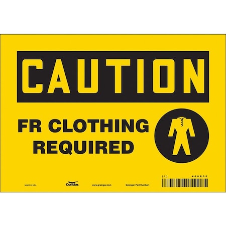 Safety Sign, 7 in Height, 10 in Width, Vinyl, Vertical Rectangle, English, 466R05 MPN:466R05