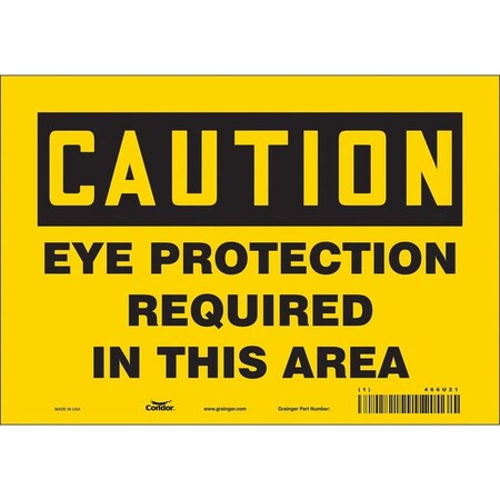 Safety Sign, 7 in Height, 10 in Width, Vinyl, Vertical Rectangle, English, 466U21 MPN:466U21