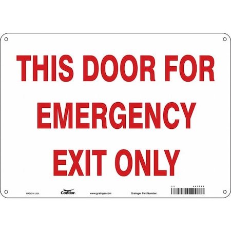 Exit Sign, Plastic, 14