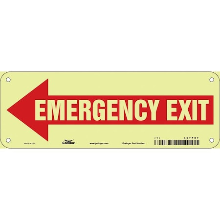 Exit Sign, Plastic, 10
