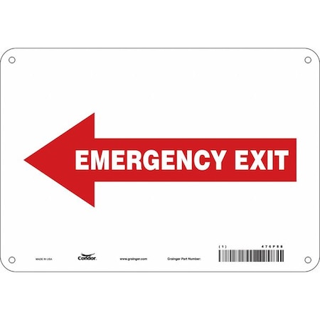 Exit Sign, Plastic, 10
