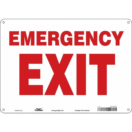 Exit Sign, Plastic, 14