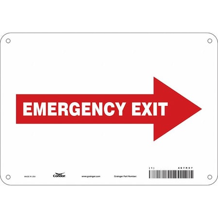 Exit Sign, Plastic, 10