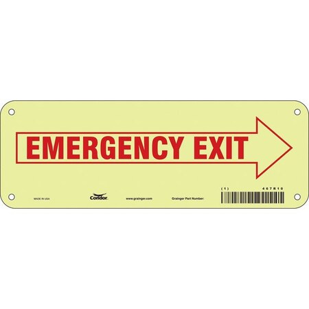 Exit Sign, Plastic, 10