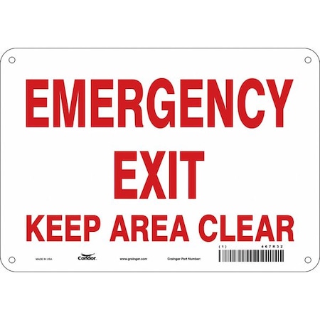 Exit Sign, Plastic, 10