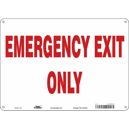 Exit Sign, Aluminum, 14