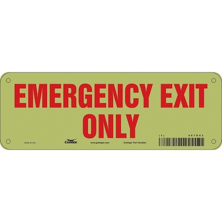 Exit Sign, Plastic, 10