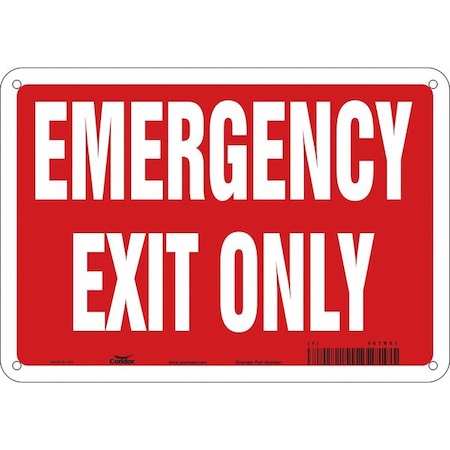 Exit Sign, Aluminum, 10