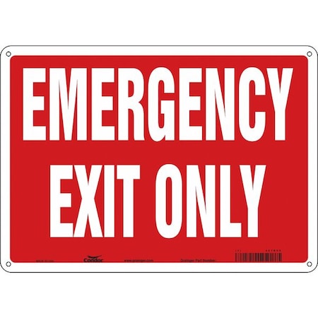Exit Sign, Plastic, 14