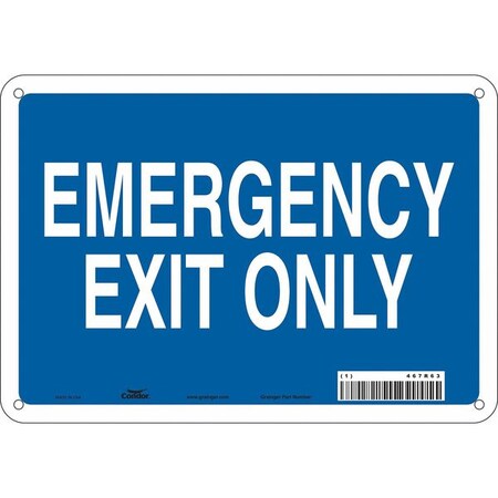 Exit Sign, Aluminum, 10