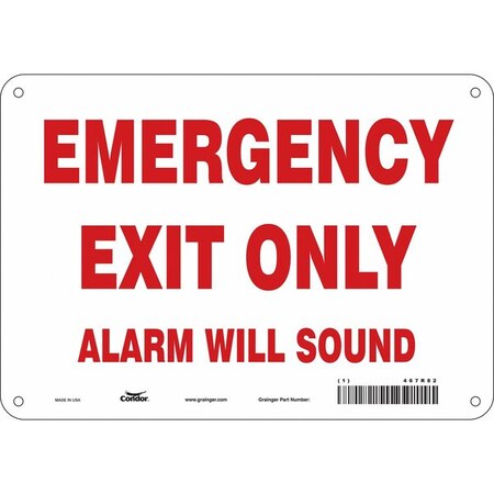 Exit Sign, Aluminum, 10