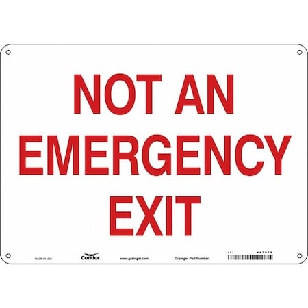 Exit Sign, Aluminum, 14