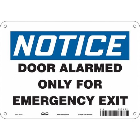 Exit Sign, Aluminum, 10