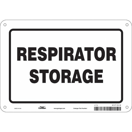Safety Sign, 7 in Height, 10 in Width, Polyethylene, Vertical Rectangle, English, 467X29 MPN:467X29