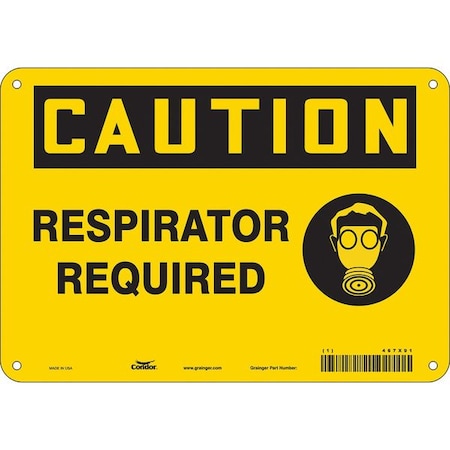 Safety Sign, 7 in Height, 10 in Width, Aluminum, Vertical Rectangle, English, 467X91 MPN:467X91