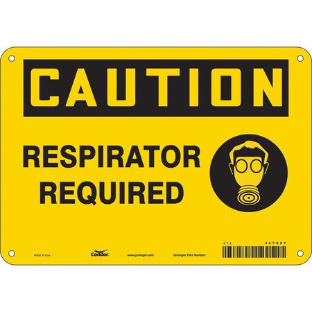 Safety Sign, 7 in Height, 10 in Width, Vinyl, Vertical Rectangle, English, 467X97 MPN:467X97