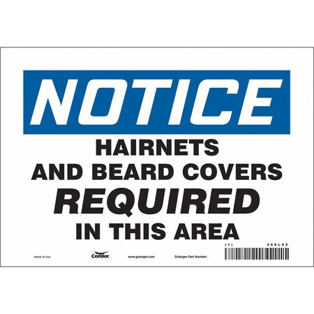Safety Sign, 7 in Height, 10 in Width, Vinyl, Vertical Rectangle, English, 468L02 MPN:468L02