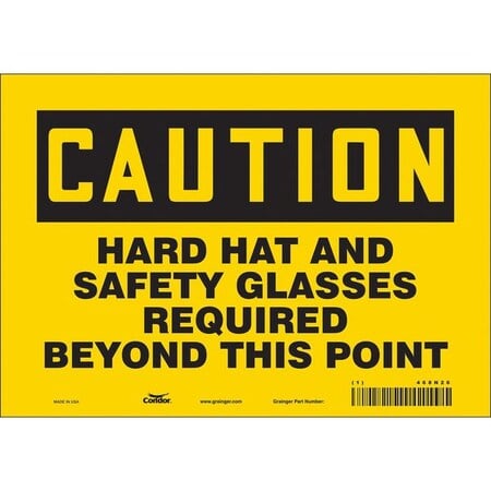 Safety Sign, 7 in Height, 10 in Width, Vinyl, Vertical Rectangle, English, 468N26 MPN:468N26