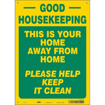 THIS IS YOUR HOME AWAY FROM HOME PLEASE KEEP IT CLEAN, 10 in W x 14 in H, Vertical Rectangle, 468Z15 MPN:468Z15