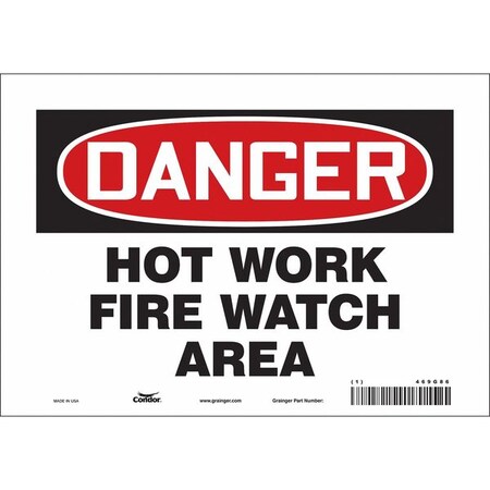Safety Sign, 7 in Height, 10 in Width, Vinyl, Vertical Rectangle, English, 469G86 MPN:469G86