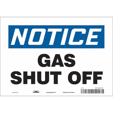 SAFETY SIGN FIRE AND EMERGENCY, 7 in Height, 10 in Width, Vinyl, Vertical Rectangle, English MPN:469J82